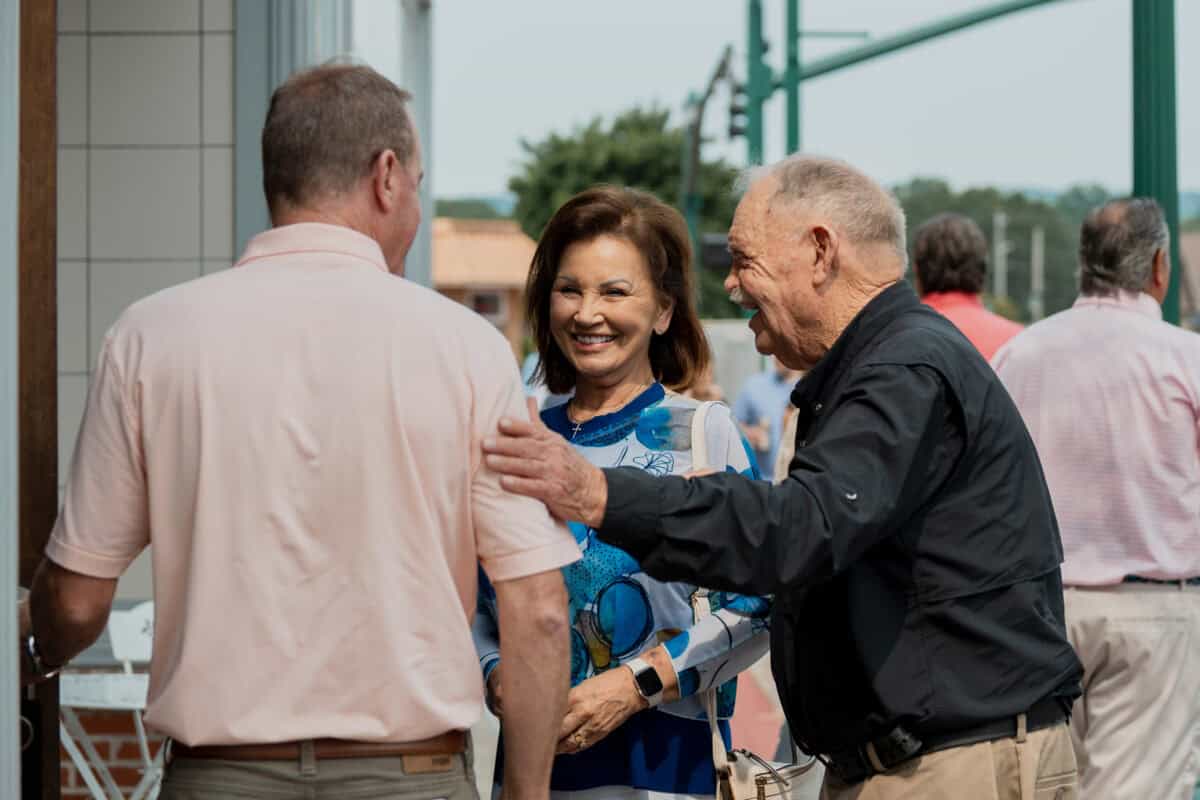 people greeting